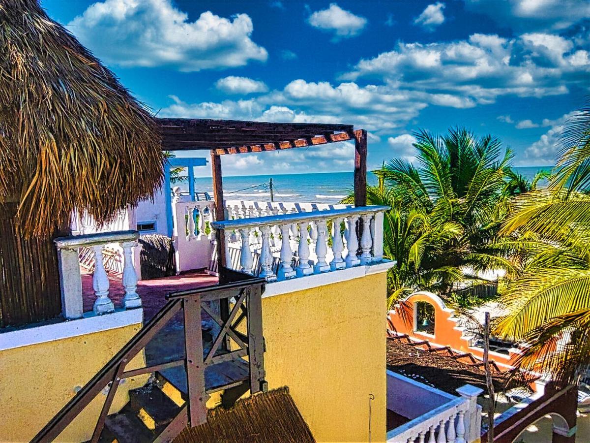 Beachfront Casa Maya Lodge El Cuyo Exterior foto